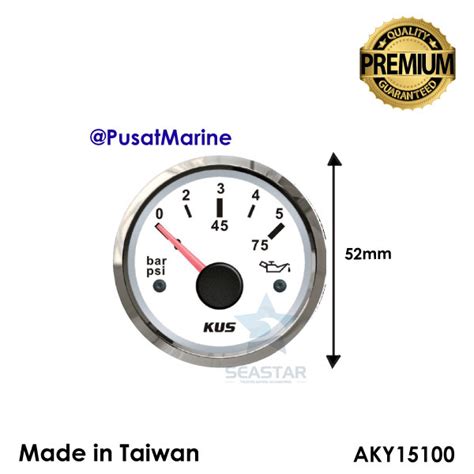 Pengukur Tekanan Oli Preasure SS 316 KUS - AKY15100 - Pusat Marine