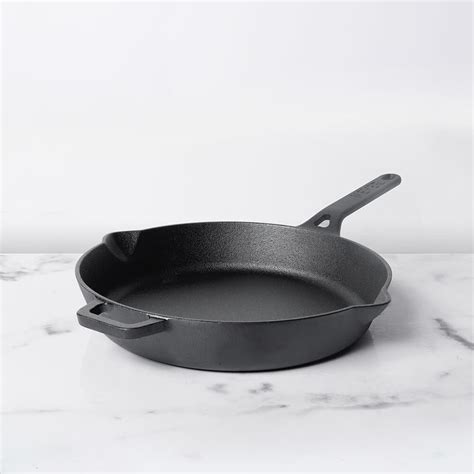 Buy Cast Iron Induction Base Enamel Free Skillet with Handle 24Cm In ...