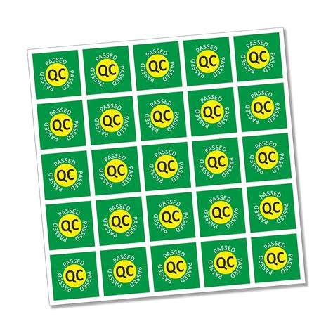 Suvigya Qc Passed Stickers for Quality Check, Extra Small Size 10x10 mm ...