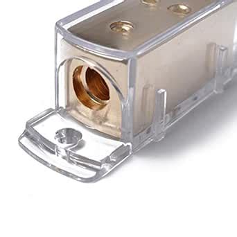 Ubervia® 4-Way Car Gauge Power Distribution Block 4 Gauge Input to (4 ...