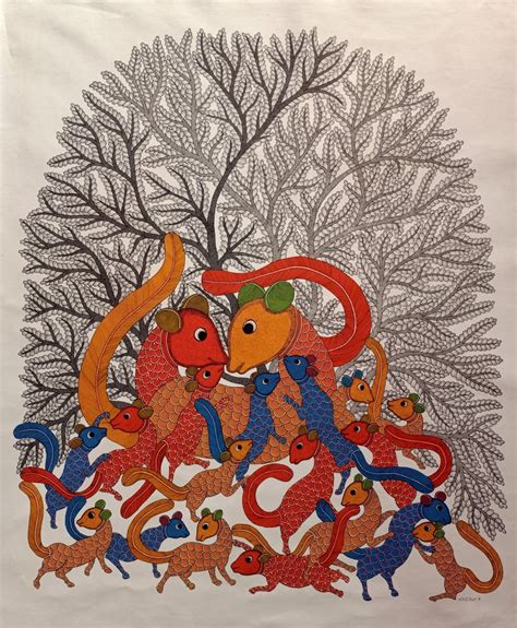 Rajendra Kumar Shyam- Gond Artist