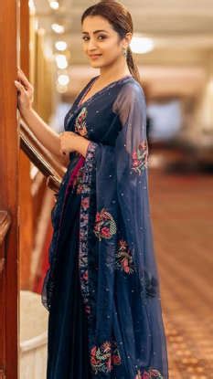 8 Party Wear Saree Looks Inspired By Trisha Krishnan