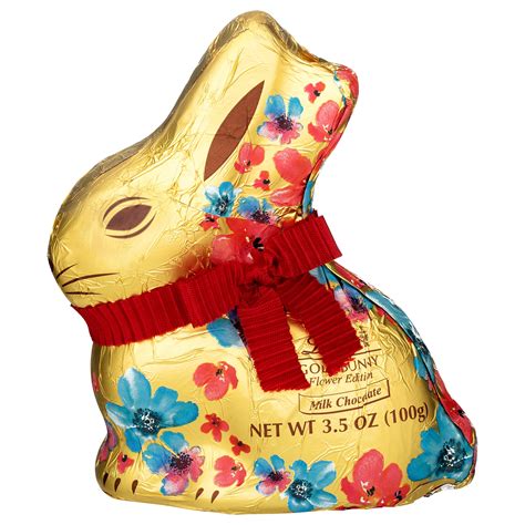 Lindt Milk Chocolate Flower Edition Gold Easter Bunny | Fig App