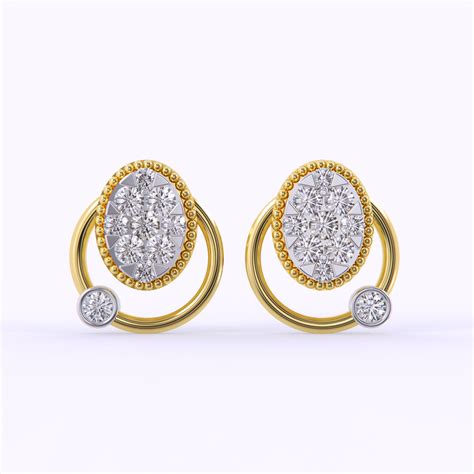Buy Orion Cluster Lab Grown Diamond Earrings Online | Aurelia Diamonds