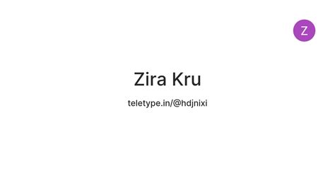 Zira Kru — Teletype