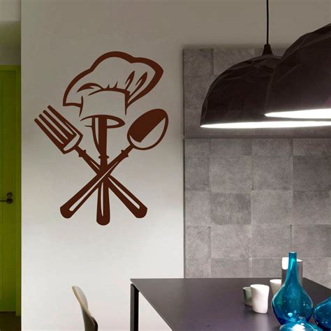 Decor Kafe 'Kitchen Weapons' Wall Sticker (PVC Vinyl, 45.72 cm x 33.02 ...