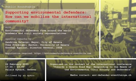 Environmental Human Rights Defenders and the Role of Geneva – Geneva ...