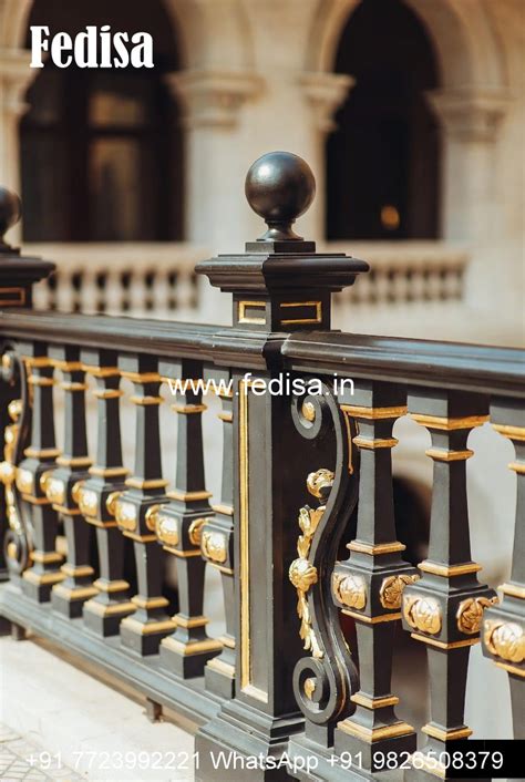 Premium Brass Balcony Railing Collection Wrought Iron Window Grill ...