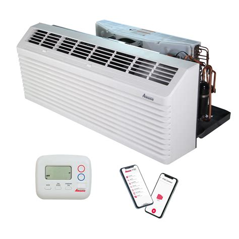 Amana J-Series PTAC Model 9,000 BTU PTAC Unit with 3.5 kW Electric Heat ...