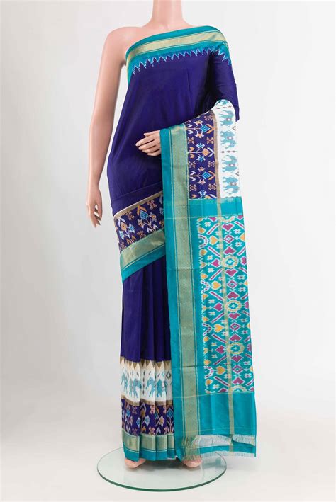 Blue Pochampally Silk Saree – Nalli Silk Sarees Pvt Ltd