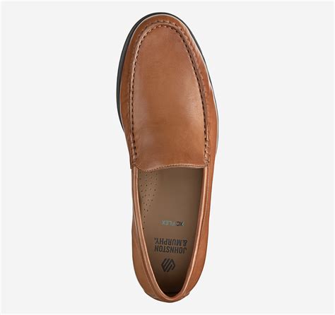 Men's Harrison Venetian Loafer in Cognac Glove Leather | Johnston & Murphy