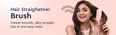 GUBB Hair Straightener Brush for Women & Men - Anti-Frizz Ionic ...