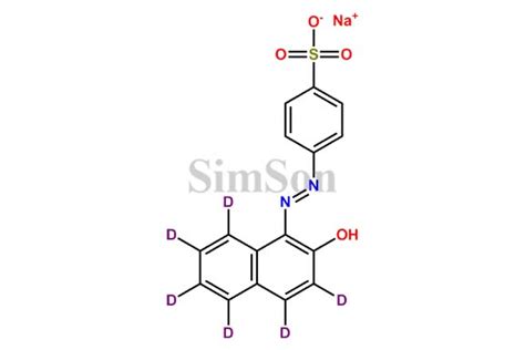 Orange II- D6 Sodium Salt | CAS No- NA | Simson Pharma Limited