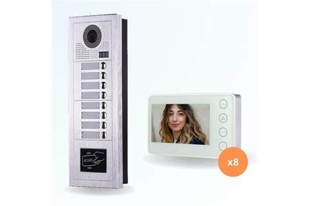 Interphone BT Security Portier interphone vidéo modern 2 fils - 8 ...