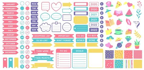 Teacher planner sticker Vectors - Download Free High-Quality Vectors ...
