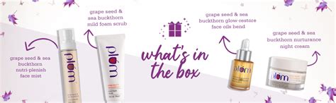 Plum Grapeseed & Sea Buckthorn Glow Pack Gift Set Instant Hydration ...