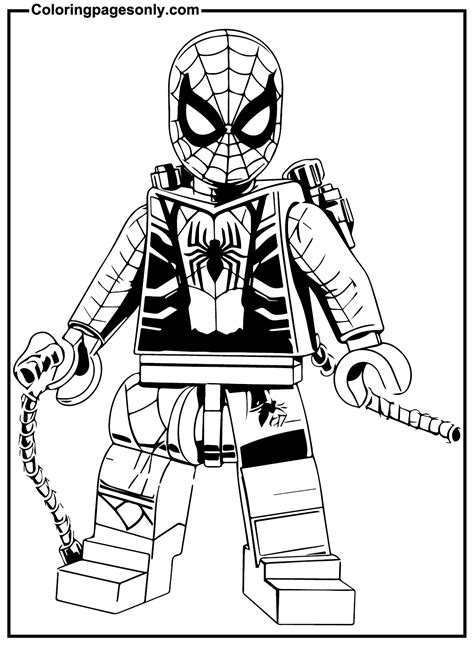 Lego Spiderman Coloring Pages