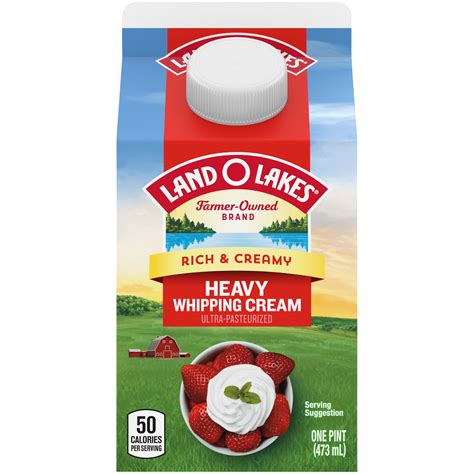 Land O Lakes Heavy Whipping Cream, 1 Pint - Walmart.com - Walmart.com