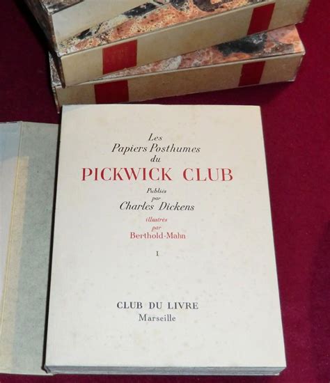 LES PAPIERS POSTHUMES DU PICKWICK CLUB - Tomes I, II et III par DICKENS ...