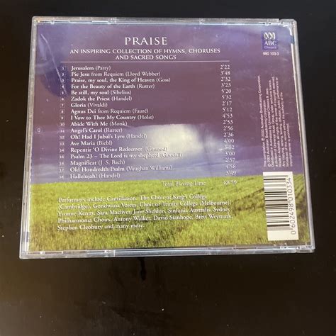 ABC Classics - Praise: the Music of Inspiration (CD, 2003) – Retro Unit
