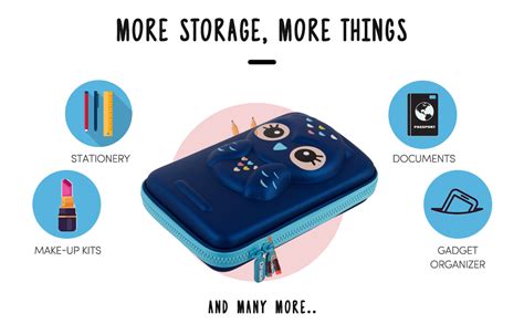 Ofsign Cute Smiley Multi-Purpose Pencil Case for Boys Stylish, Pencil ...