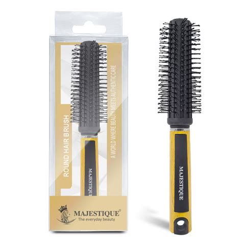 Buy Majestique Round Hair Brush for Blow Drying - Wet or Dry Hair, No ...