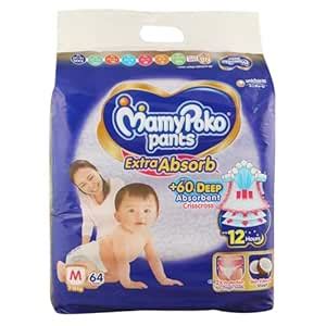 Buy MamyPoko Pants Extra Absorb M64 Online at Low Prices in India ...