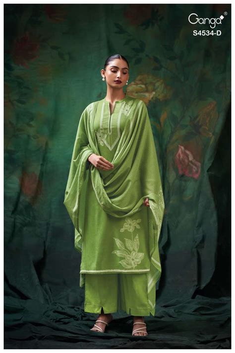 Ganga Fashion Kritvi 4534 Cotton Printed Dress Material Wholesale ...