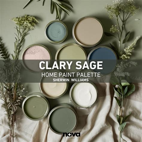 CLARY SAGE Sherwin Williams Paint Palette, Whole House Color Palette ...