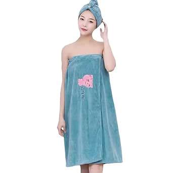 Kruvis Women's Wearable Bath Towel Set – Quick-Drying, Absorbent, Non ...