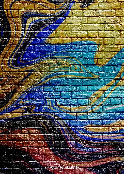 Graffiti Brick Wall Background