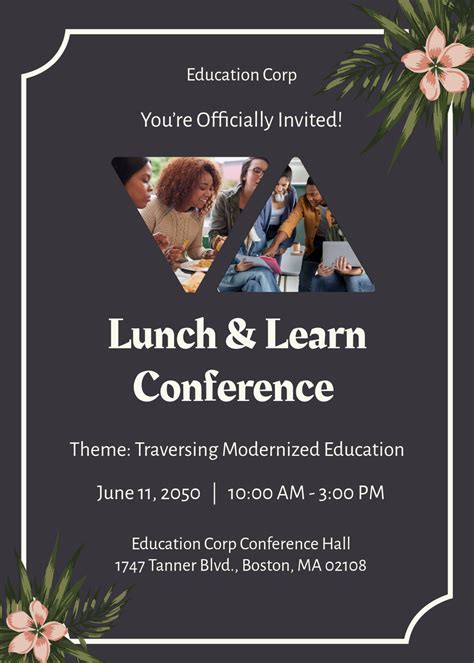 Lunch And Learn Invitation Template Lunch Party Invitation Template In