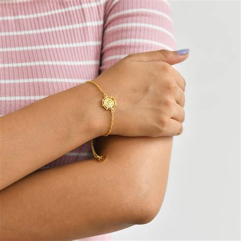 Buy Wheel Of Dharma Symbol Bracelet 1 Online | TALISMAN