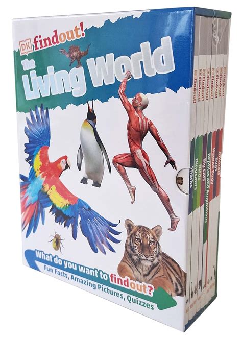 DKfindout!: The Living World Collection 8 Books Box Set (Animals, Bugs, Human Body, Reptiles and ...