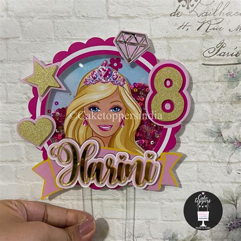 Personalized / Customized Barbie Theme Cake Topper PKCT078 – Cake ...