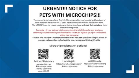 VERIFY | Save This Life pet microchip shutdown details | wcnc.com