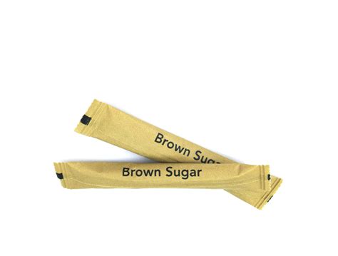 Brown sugar packets 1925199 Stock Photo at Vecteezy