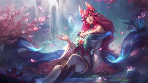 灵魂莲华 阿狸《英雄联盟LOL》4k游戏壁纸_图片编号326053-壁纸网