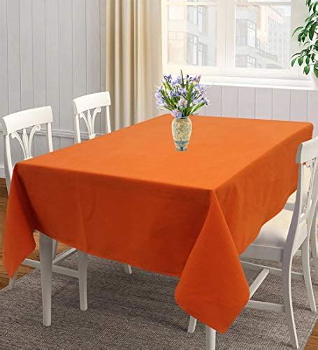 Buy AIRWILL 100% Cotton Solid Pattern 4 Seater Square Table Cover Sized ...
