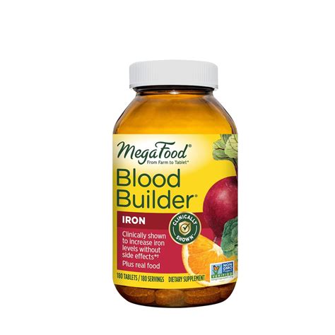 MegaFood – Blood Builder – Iron Supplement – 180 Tabs – Eric Mabie