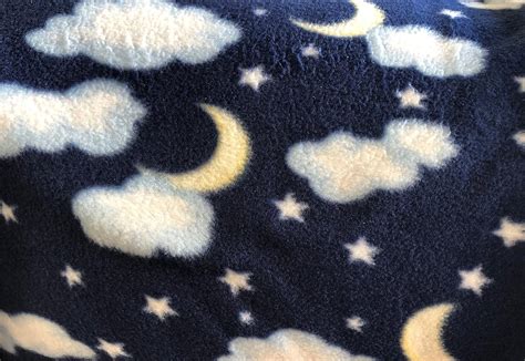 Amazon.com: Anti Pill Assorted Fleece Fabric by The Yard (Moon)
