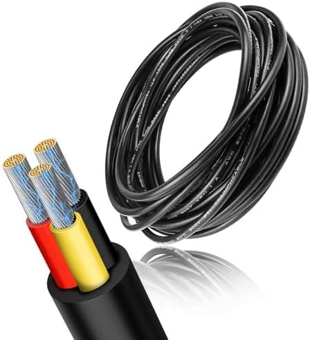 RESHAKE 18 Gauge Electric Wire with 3 Conductors, 18/3 Low Voltage ...