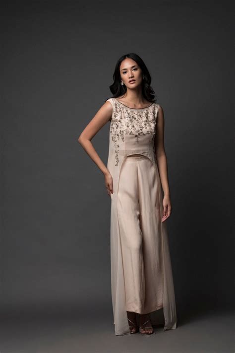 Cream Beige Hi-low Palazzo Set – Pooja Peshoria