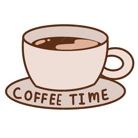 Premium Vector | Hand drawn cup of coffee. flat style.isolated clipart ...