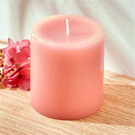 Buy Colour Refresh Rose Scented Pillar Candle from Home Centre at just ...