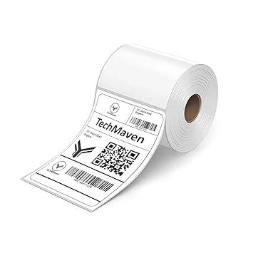 TechMaven 70gsm Thermal Label Printer Paper-4"x 6"(100 x 150 mm) Self ...