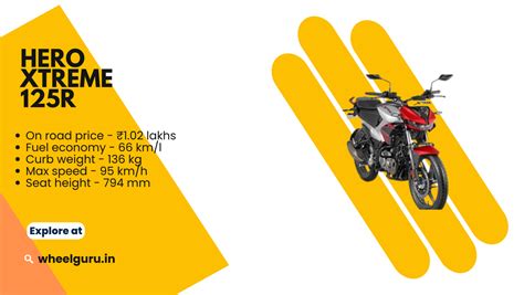 Hero Xtreme 125R Price, Models, Specification, bikeguru