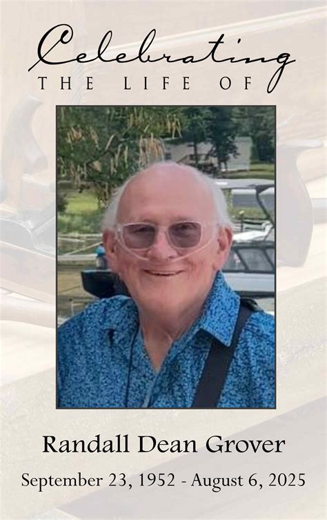Randall "Randy" Grover Obituary August 6, 2025 - Schoeneberger Funeral ...