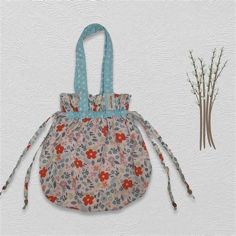 Image result for Bag with Drawstring Top Pattern