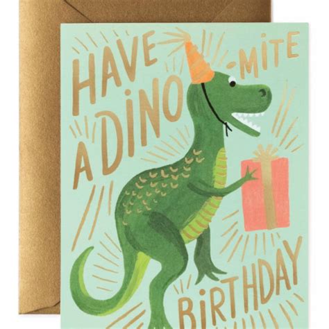 Dino - Mite Birthday Card